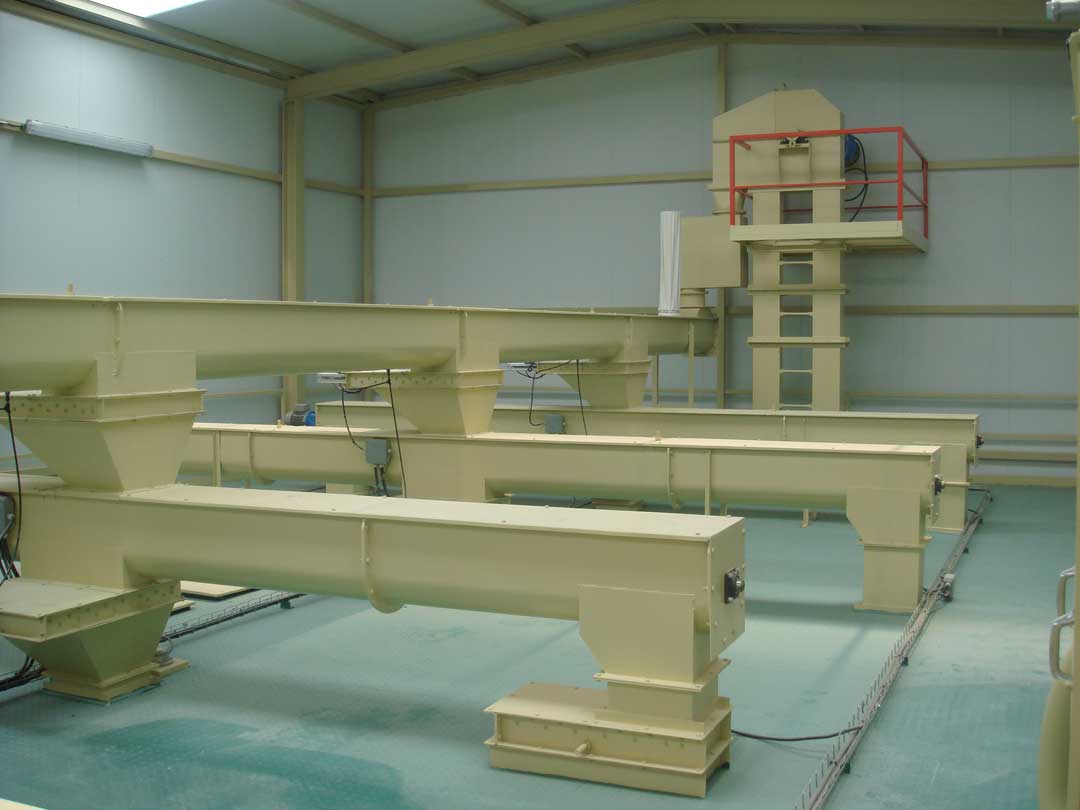Helical or screw conveyors